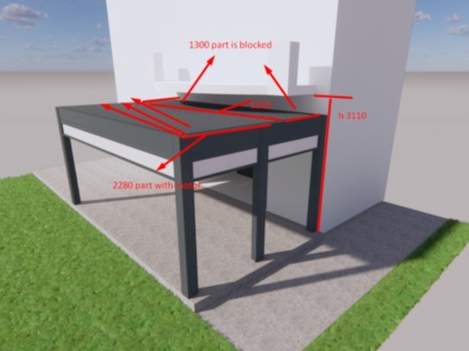 摩尔多瓦外贸经销商・定制尺寸电动卷帘以及百叶凉亭项目